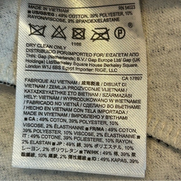 BANANA Republic black white abstract print skater circle skirt Sz 12 NWOT - Picture 8 of 12